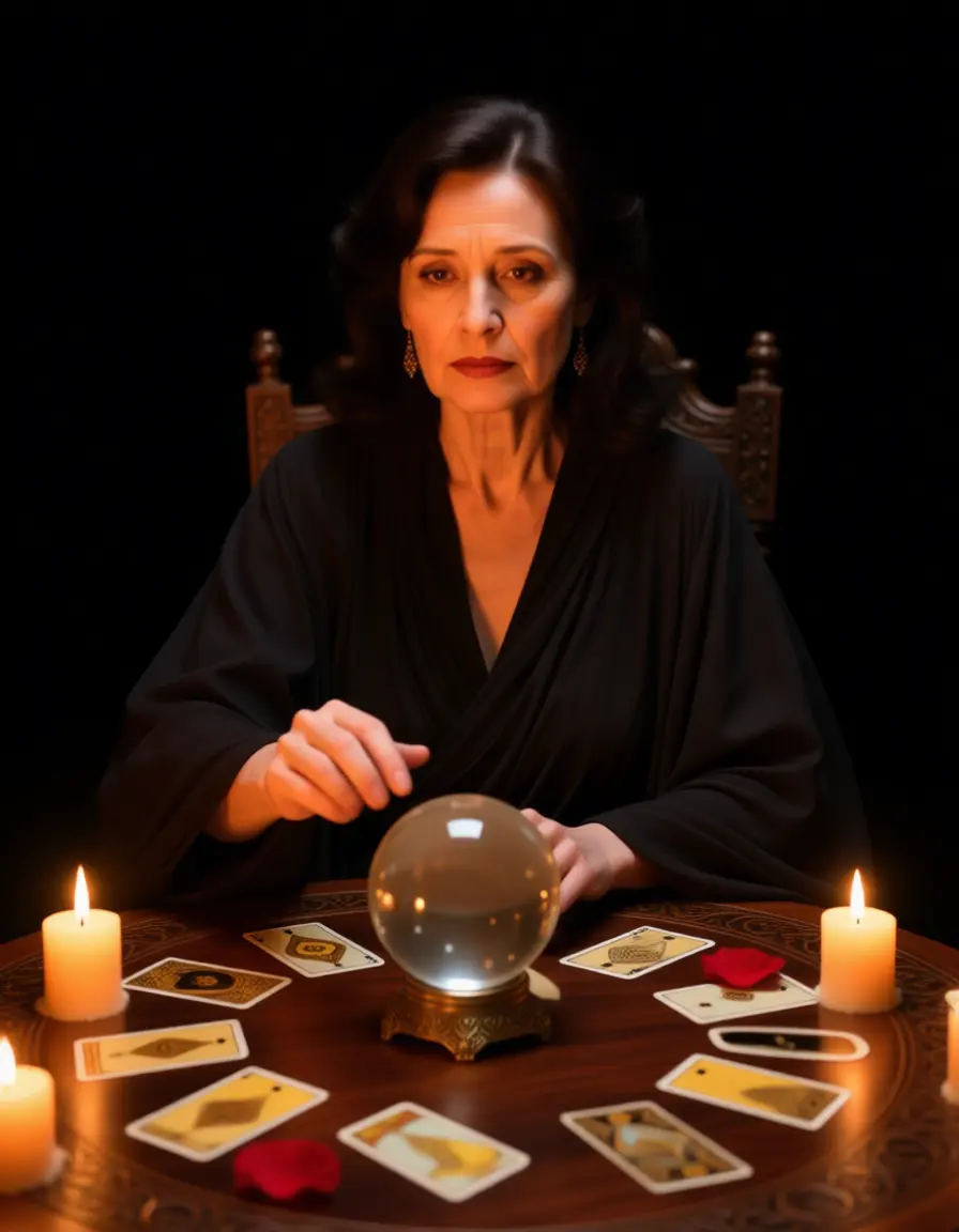 Мистический ритуал гадалки: отливка воском и расклад карт Таро